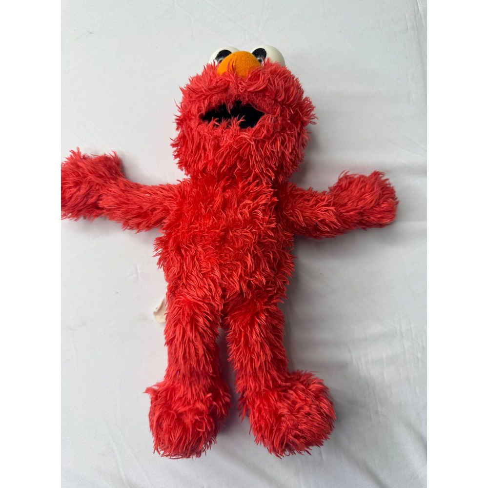 Gund Sesame Street Happy Birthday Elmo Plush Red Shaggy Toy 2012 319969 10 inch
